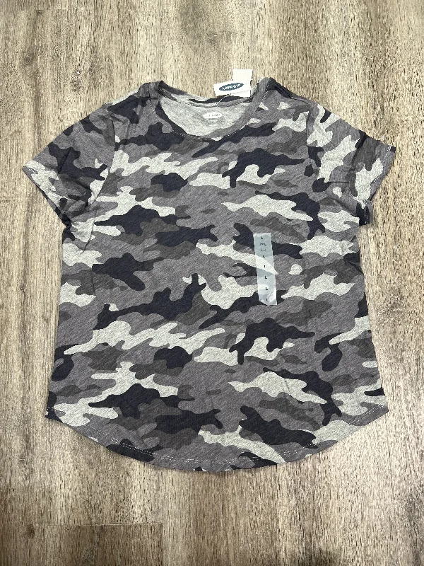 Top Short Sleeve By Old Navy In Camouflage Print, Size: L