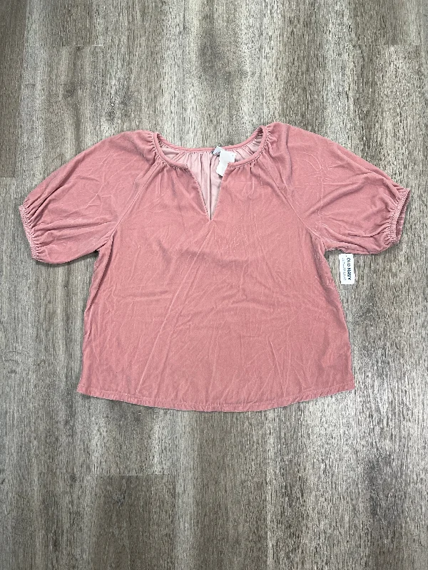 Top Short Sleeve By Old Navy In Pink, Size: Xs