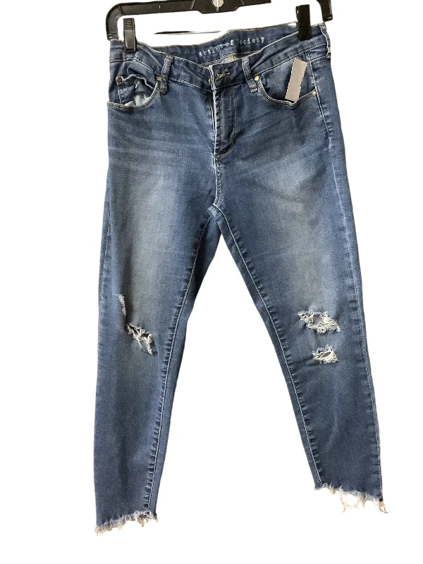 Jeans Cropped By Articles Of Society In Blue Denim, Size: 6