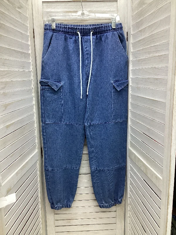 Jeans Cropped By Clothes Mentor In Blue Denim, Size: M