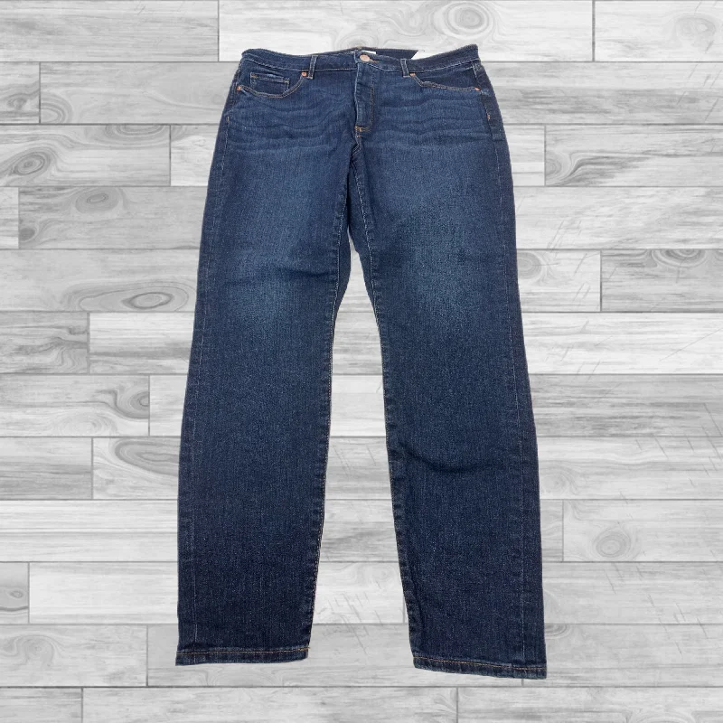 Jeans Skinny By Loft In Blue Denim, Size: 14